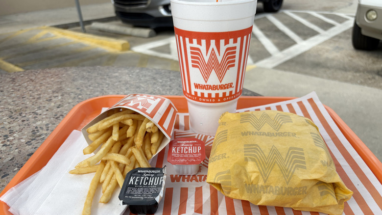 Whataburger cheeseburger meal