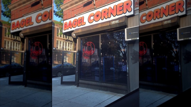 front of Bagel Corner in Riverdale