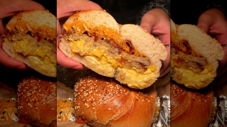 bagel sandwich from Best Bagel and Coffee