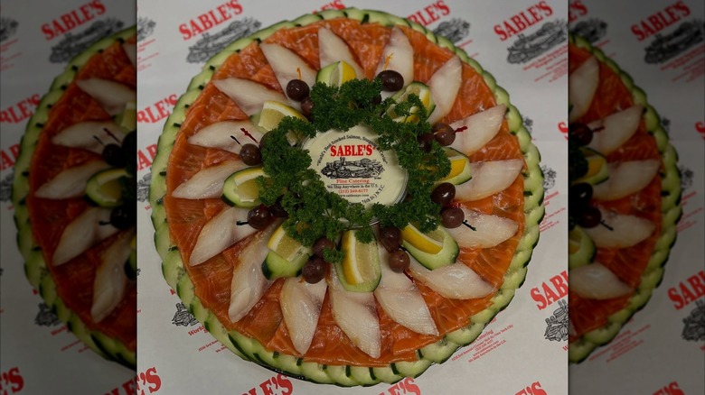 smoked fish platter from Sable's