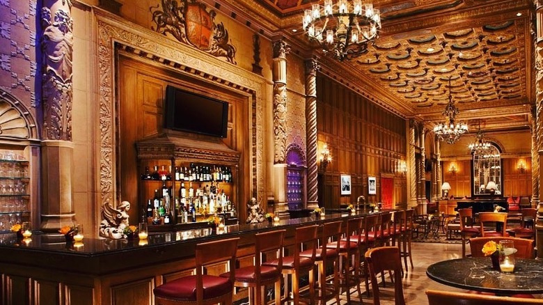 Ornate old Hollywood style bar