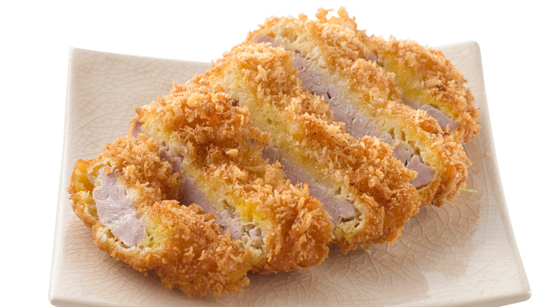 pork cutlet with bread crumbs