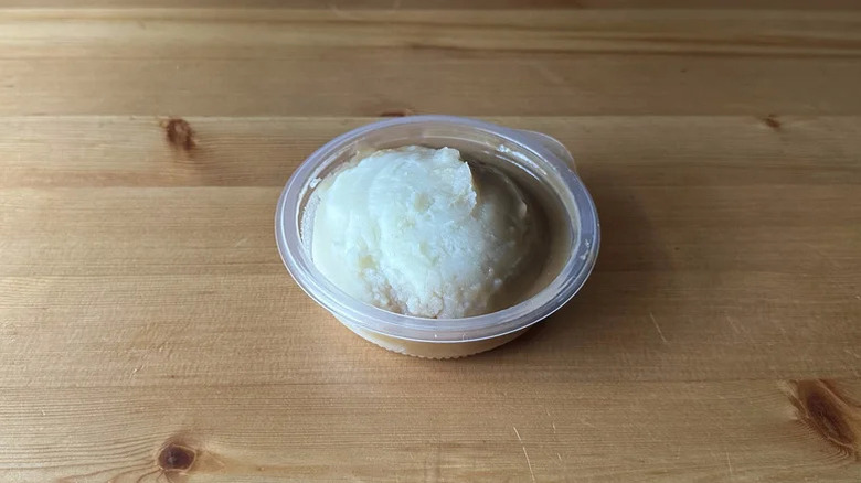 mashed potatoes served with gravy