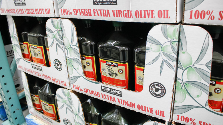 Case of Kirkland Spanish olive oil in bulk