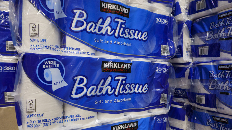 Kirkland bath tissue in bulk at Costco
