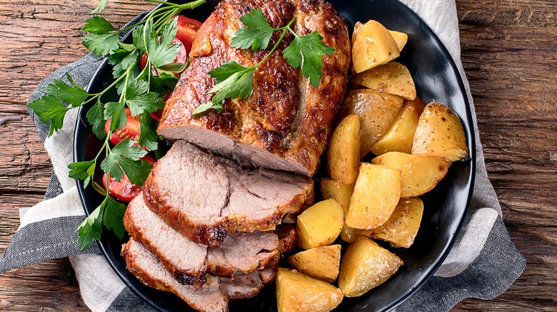 perfectly cooked pork loin roast