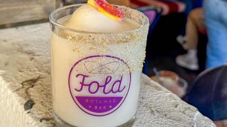 Peach soft-serve margarita at The Fold: Botanas and Bar