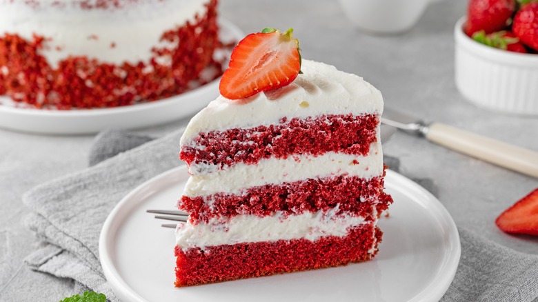 Frosted layer cake