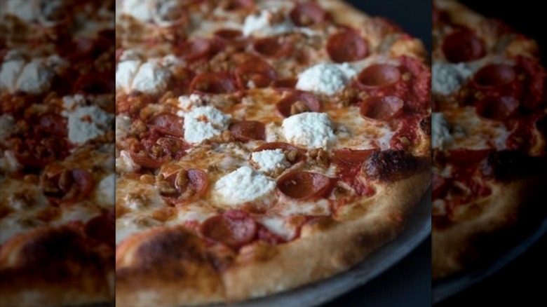 Mia Margherita's Coal Fired Pizza With Cheese and Pepperoni