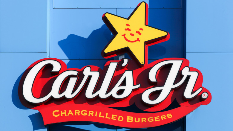 An exterior sign of a Carl's Jr. location