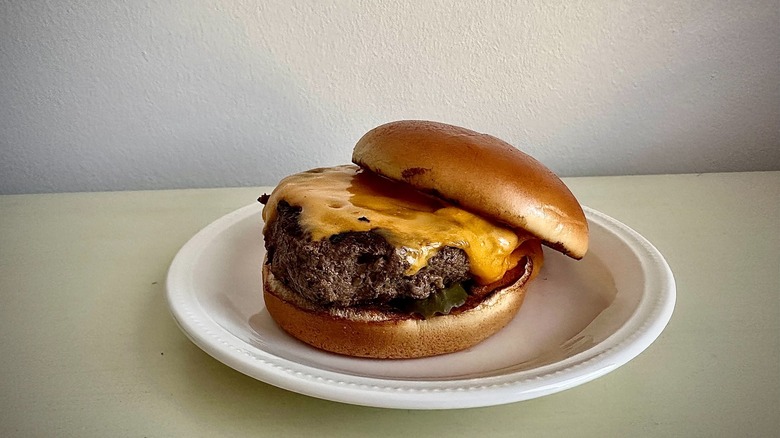 cheeseburger from LongHorn Steakhouse