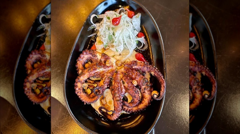 Plated Spanish octopus