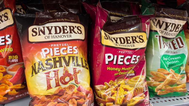 different Snyder's flavors