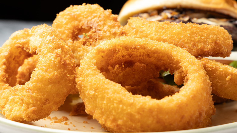 plate of onion rings