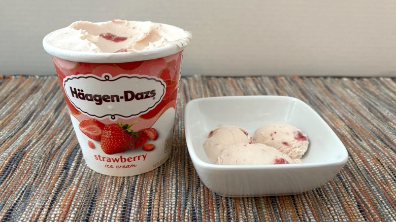 Haagen-Dazs strawberry ice cream