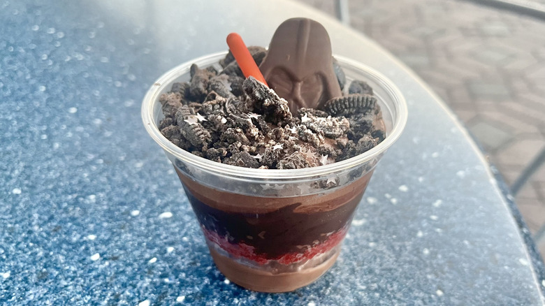 Darth by Chocolate dessert in cup