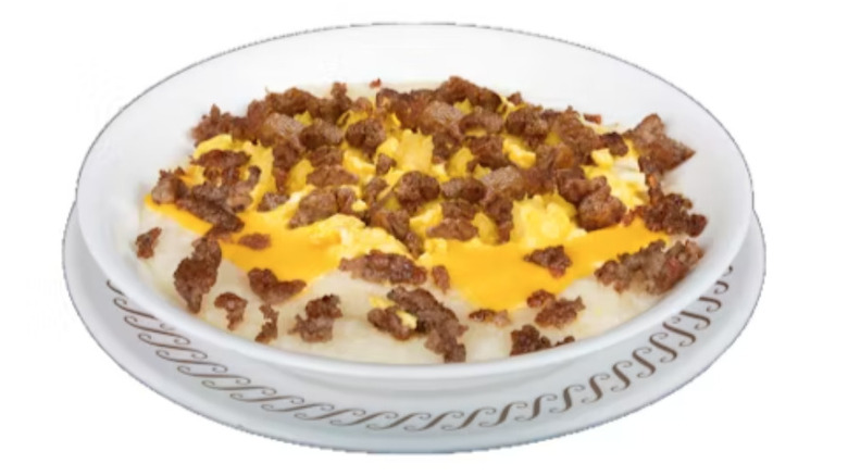 Sausage, egg, and cheese grits bowl from Waffle House