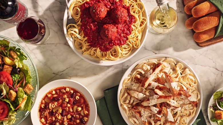Olive Garden foods