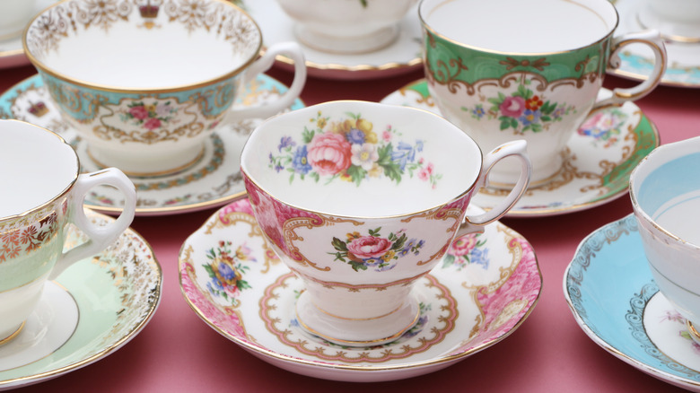 vintage tea cups