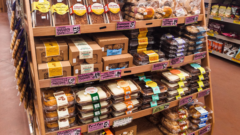 display of sweets and desserts inside of Trader Joe's