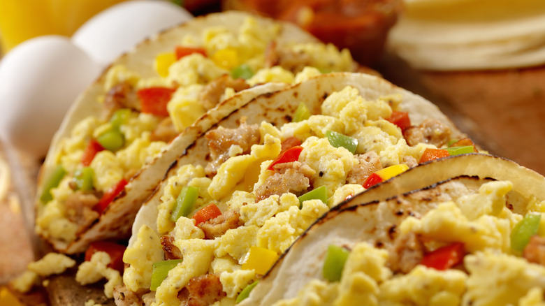 breakfast tacos with eggs
