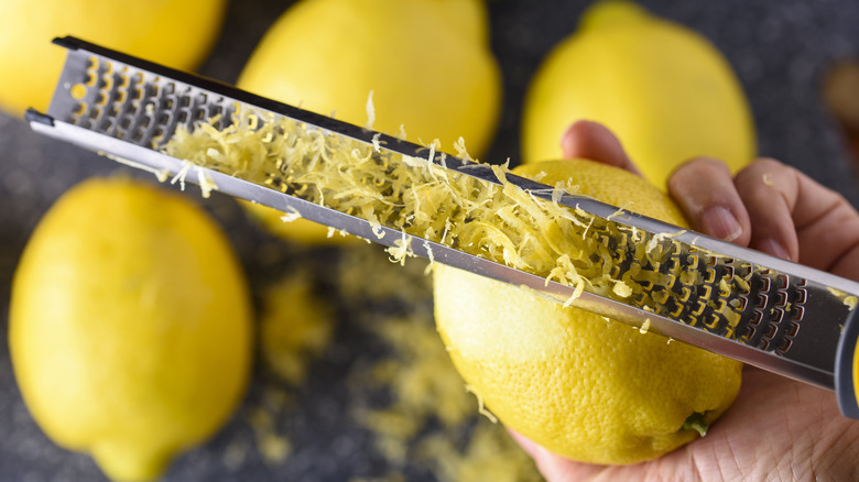 zesting lemons