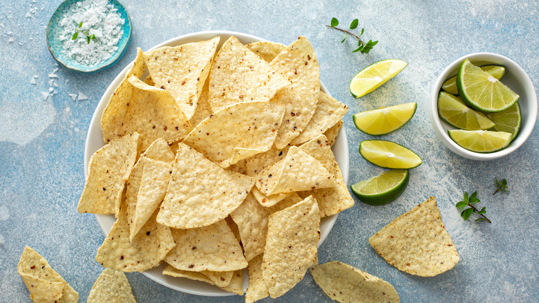 Chips with salt and lime