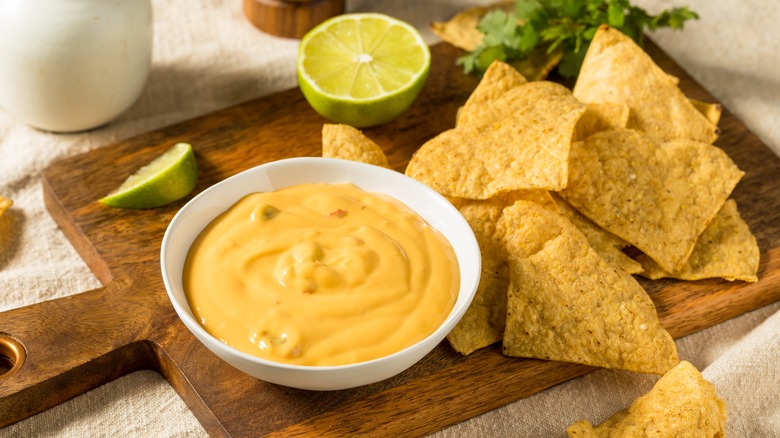 queso and chips.