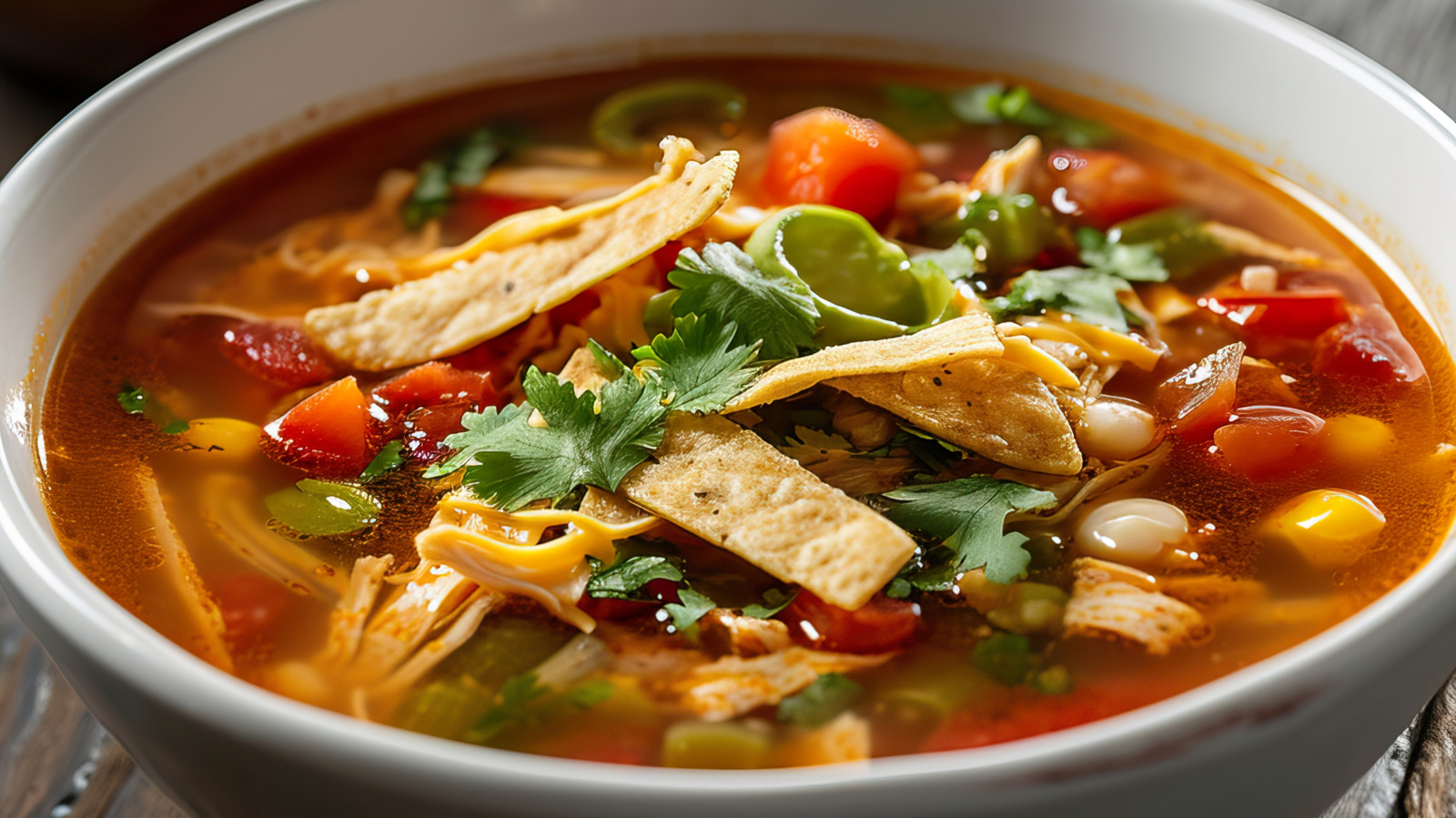 The Best Way To Thicken Tortilla Soup Is Also The Easiest - Tasting Table