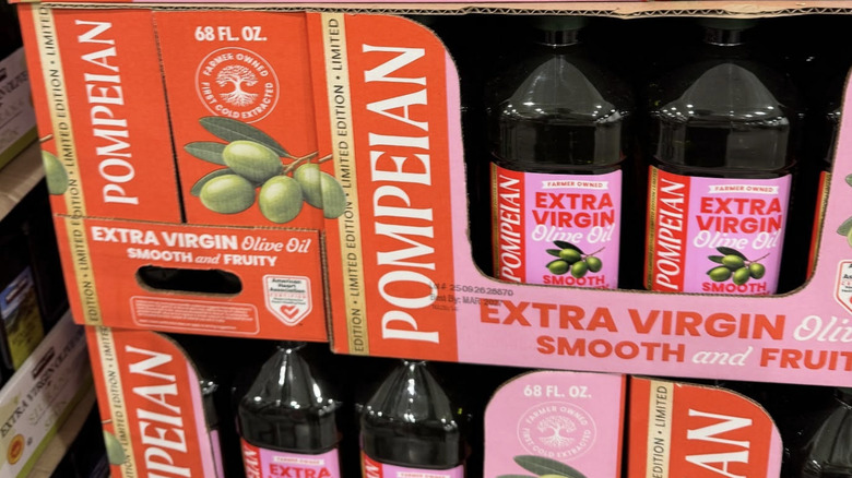 Pompeian Smooth and Fruity Extra Virgin Olive Oil at Costco