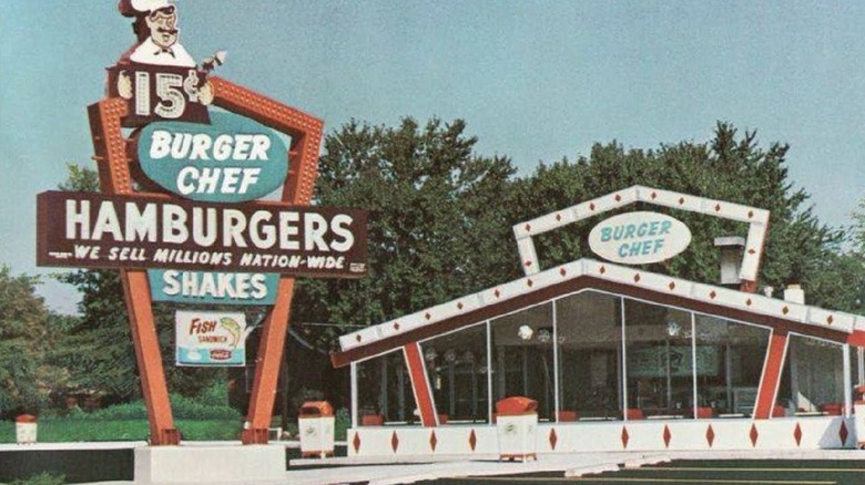 old Burger Chef restaurant from the 1970s