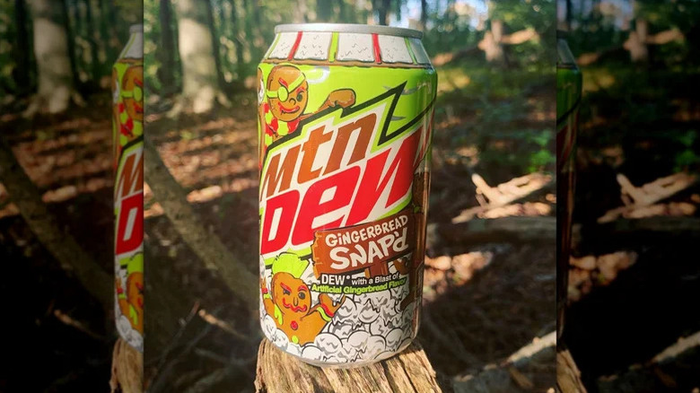 Can of Mountain Dew Gingerbread Snap'd