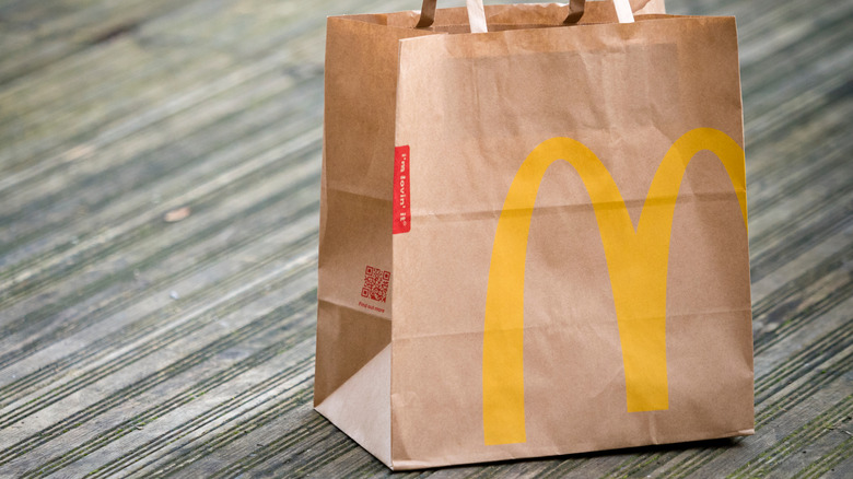 McDonald's takeout bag