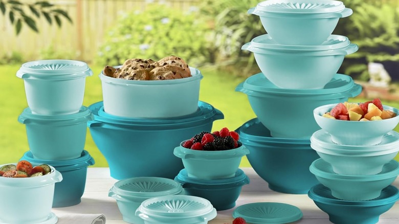 Modern versions of the Tupperware Servalier line