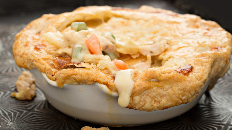 Prepared frozen chicken pot pie