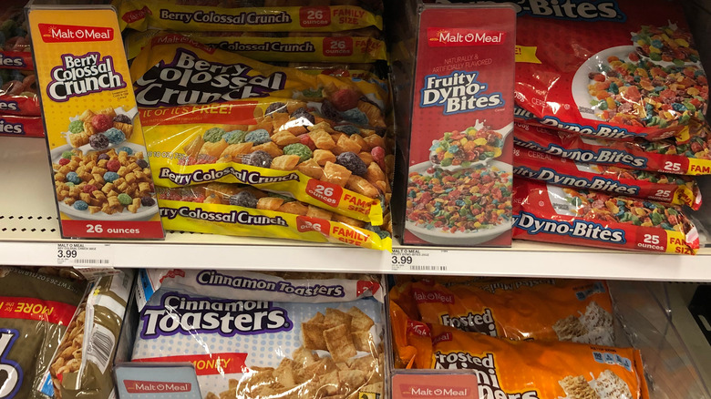 Bags of Malt-O-Meal cereal