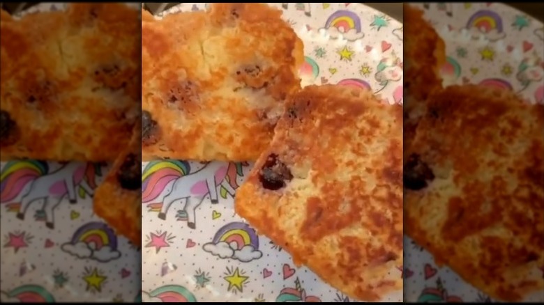 muffin on a child's plate