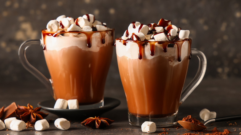 Hot cocoa with marshmallows