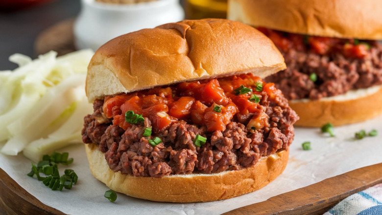 luxurious sloppy Joe sandwich