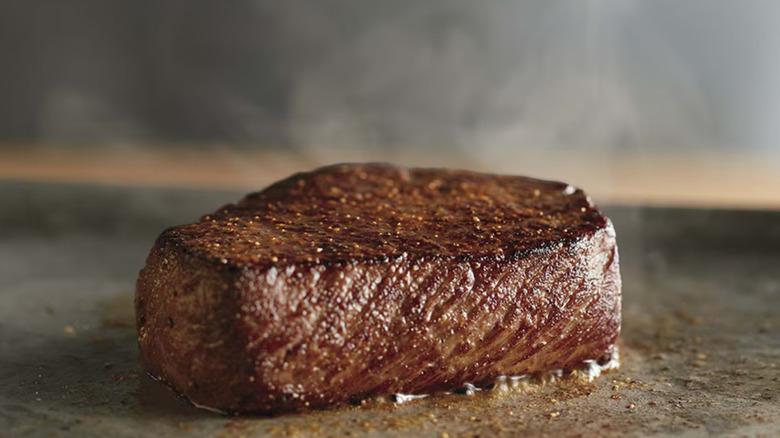 LongHorn Steakhouse 6-ounce Renegade Sirloin on grill.