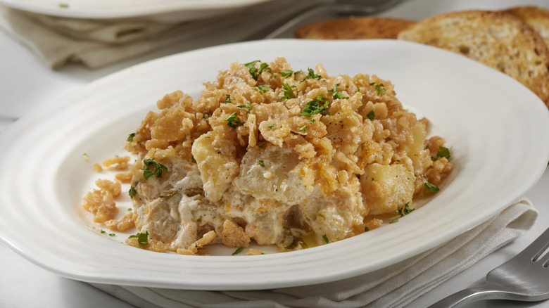 dish of funeral potatoes