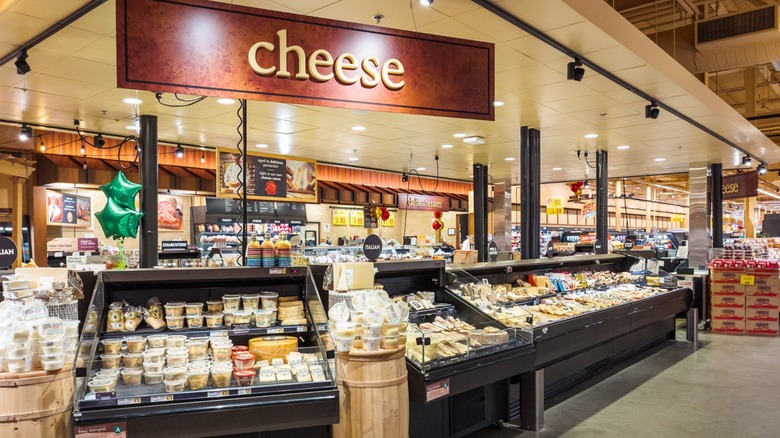 The cheese counter at Wegmans