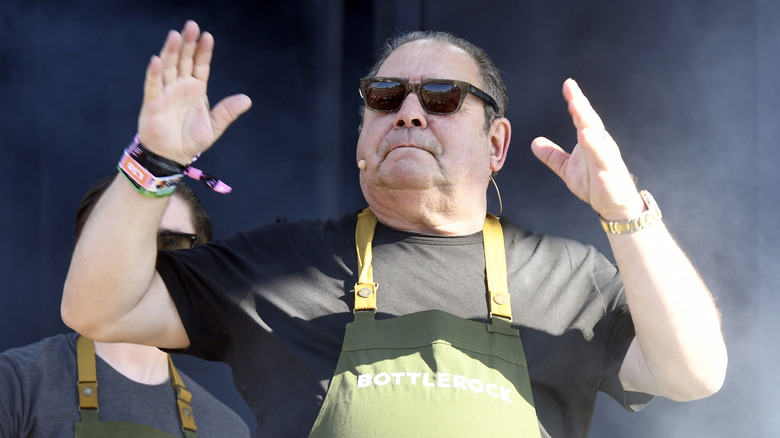 Emeril Lagasse speaking at event