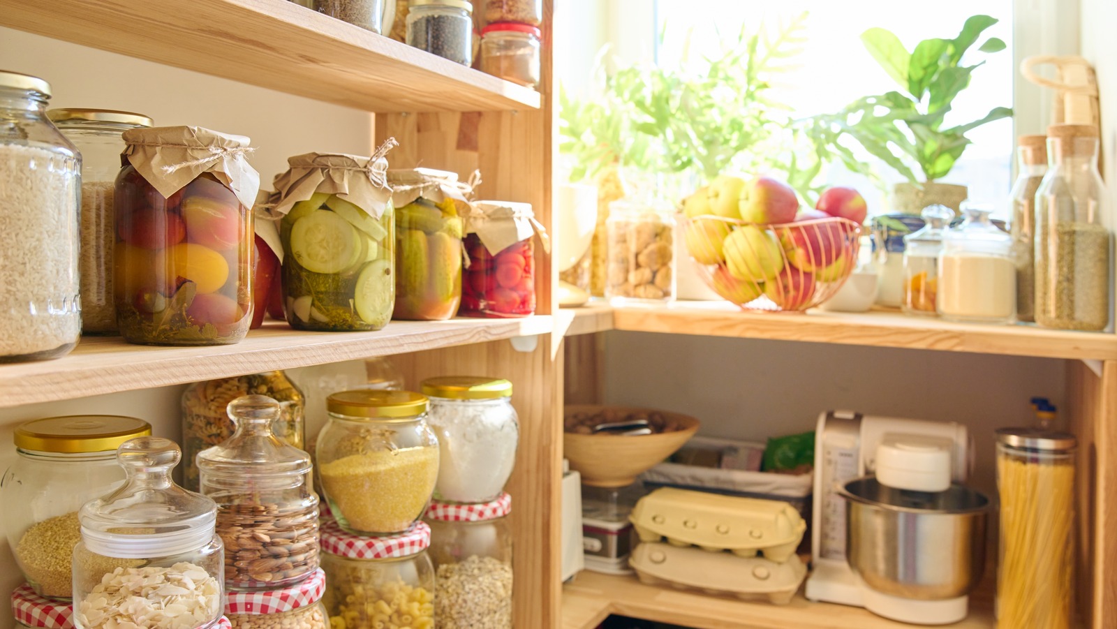 The Clever Reason To Keep A Shoe Organizer Inside Your Pantry Door