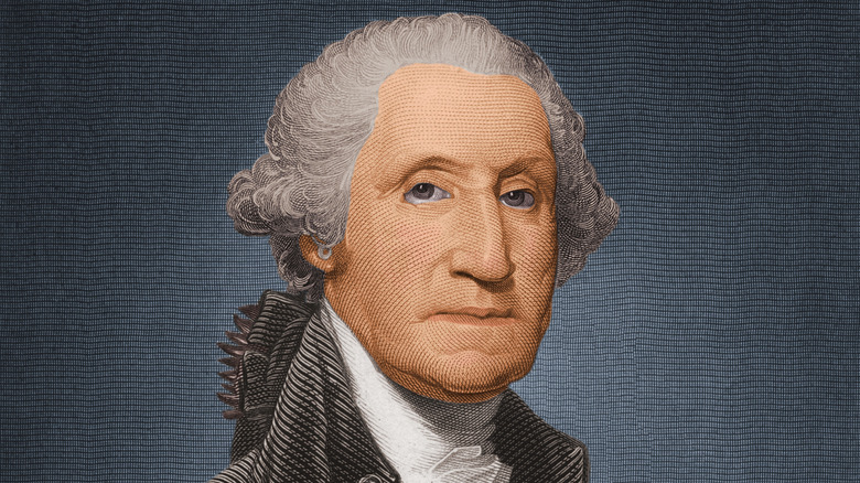 Image of George Washington against dark blue background