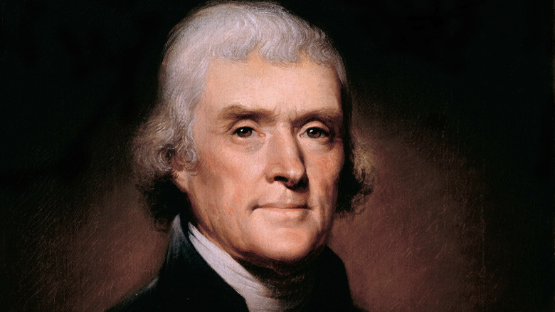 Painted portrait of Thomas Jefferson