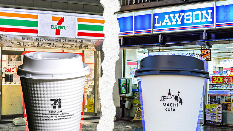 7 eleven and Lawson coffees