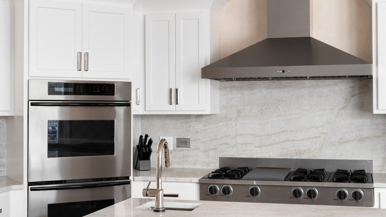 modern kitchen with various appliances