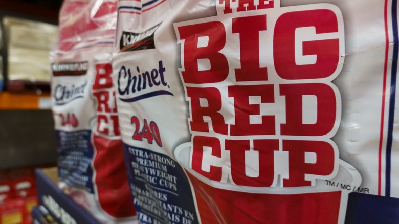 a pack of Kirkland Signature Big Red Cups