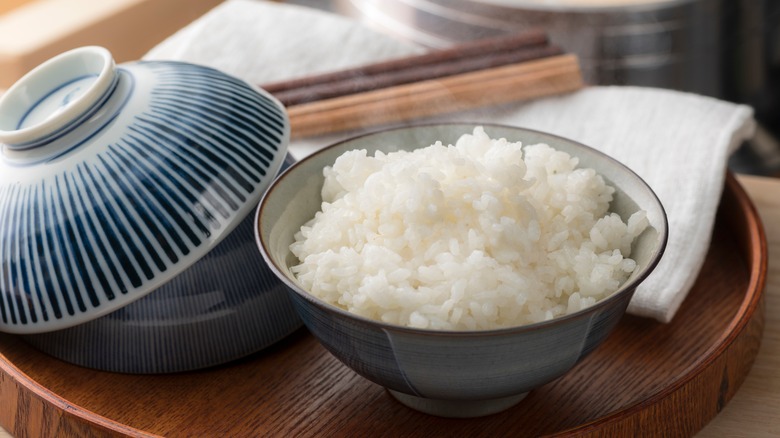cooked rice in bowl